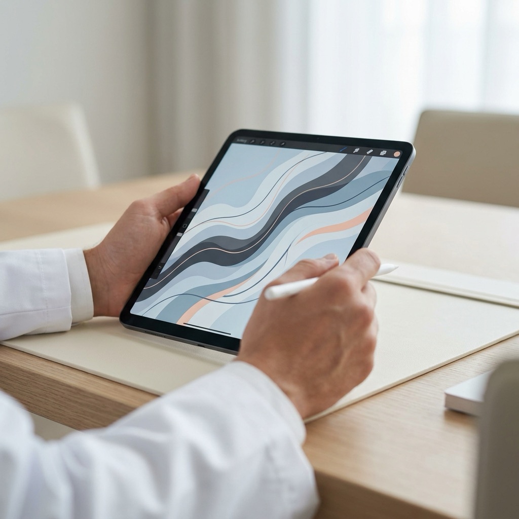 Clinician reviewing molecular diagnostic insights